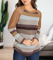 Women's Multi Stripe Long Tunic