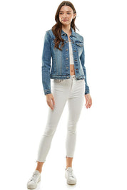 Women's Casual Spandex Denim Jacket