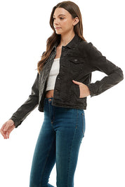 Women's Casual Spandex Denim Jacket