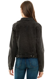 Women's Casual Spandex Denim Jacket