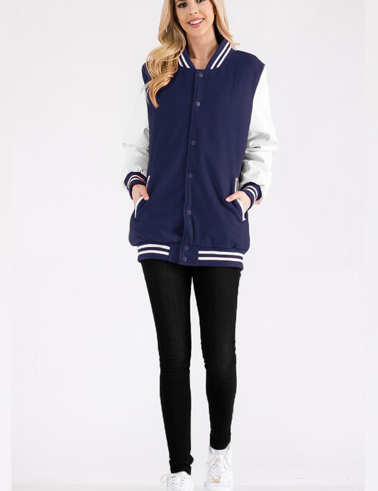 Boyfriend OverSize Letteman Jacket