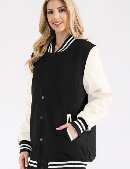 Boyfriend OverSize Letteman Jacket