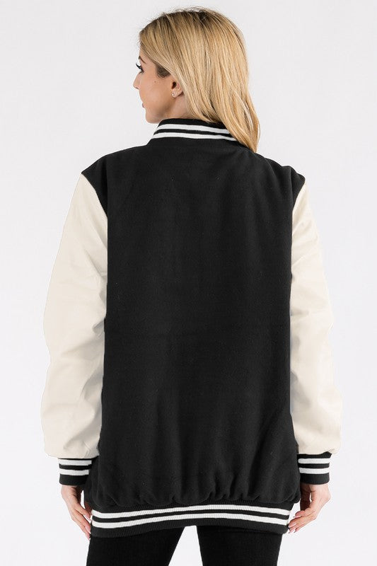 Boyfriend OverSize Letteman Jacket