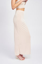 Women's High Waisted Sheer Maxi Skirt