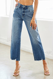 Women's High Rise Relaxed Wide Leg Jeans