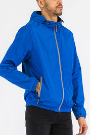 Men's Lightweight Waterproof Hooded Windbreaker Jacket