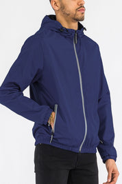 Men's Lightweight Waterproof Hooded Windbreaker Jacket