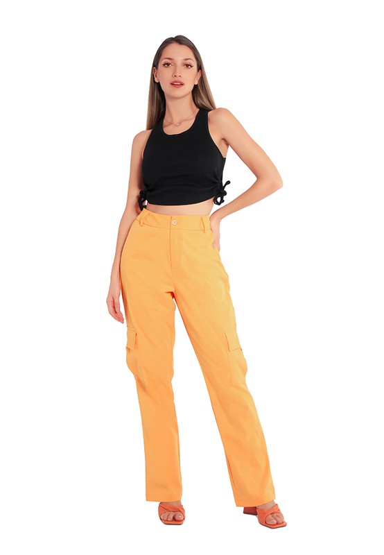 Women's Flared High Waist Wide-Leg Trousers