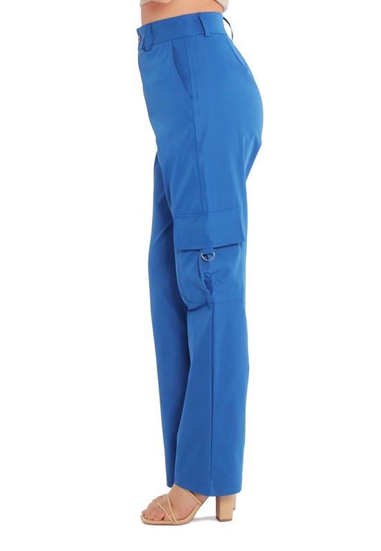 Women's Flared High Waist Wide-Leg Trousers