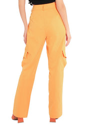 Women's Flared High Waist Wide-Leg Trousers