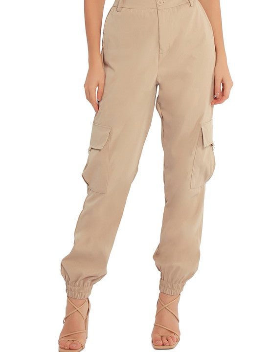 High Waist Cargo Pants