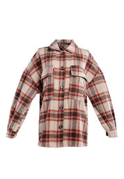 Women's Oversized Plaid Flannel Shacket