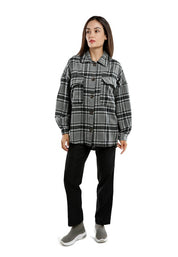 Women's Oversized Plaid Flannel Shacket