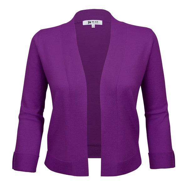 Women's Cropped Bolero Shrug Cardigan