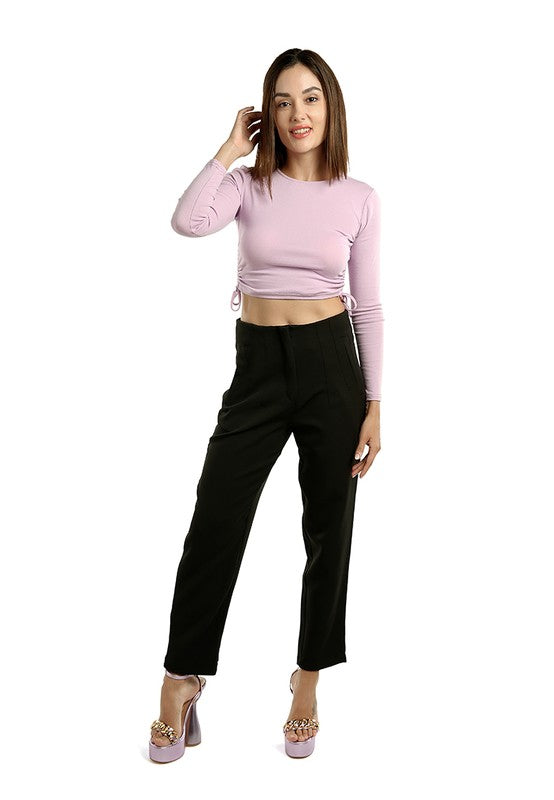 High Waist Semi Casual Trousers