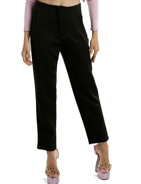 High Waist Semi Casual Trousers