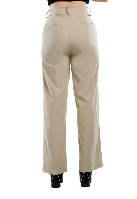 Women's Flared High Waist Trousers