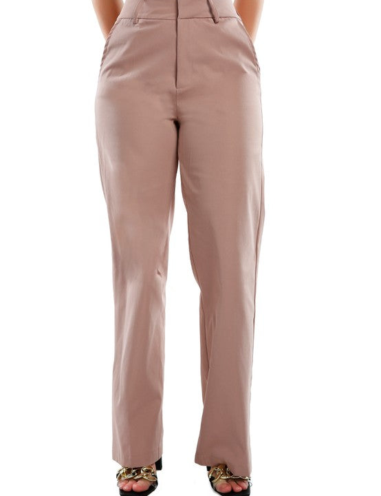 Women's Flared High Waist Trousers