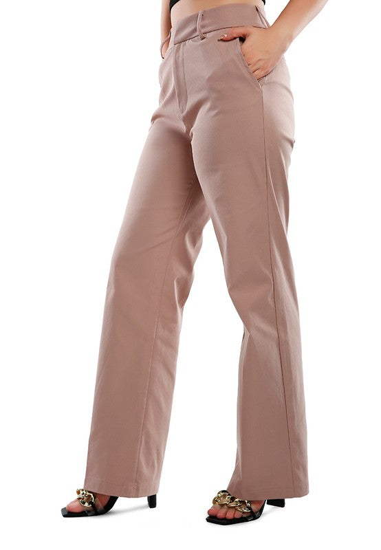 Women's Flared High Waist Trousers