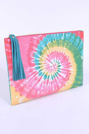 Women's Tie Dye Envelope Clutch Bag