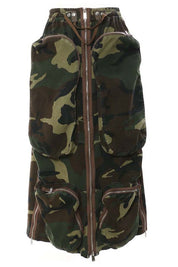 Women's Two-Way Maxi Skirt with Elasticized Waist