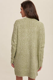 Women's Long Knit Cardigan with Two Pockets