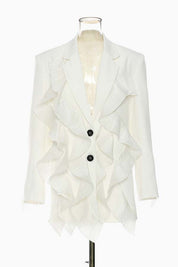 Women's Multi-Mash Crepe Blazer with Long Sleeves