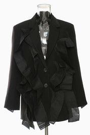 Women's Multi-Mash Crepe Blazer with Long Sleeves