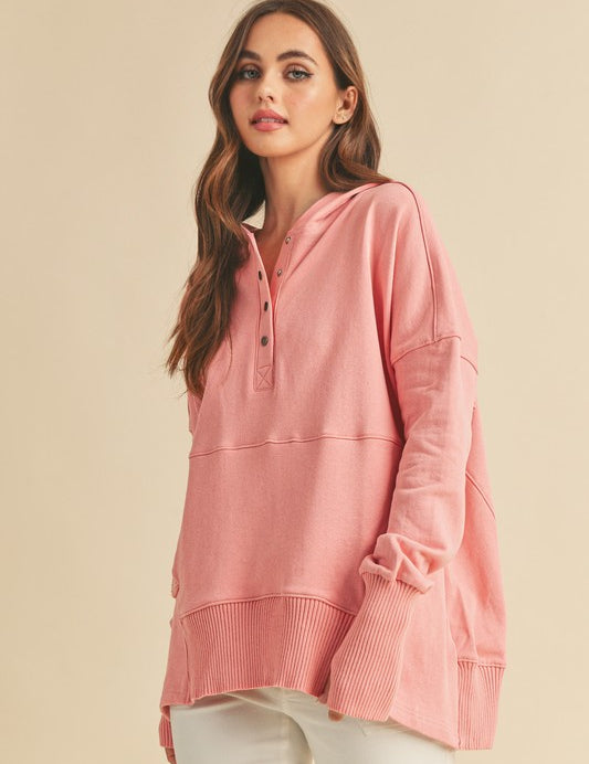 Women's Oversized Cotton Hoodie Pullover