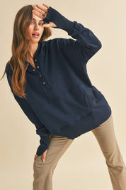 Women's Oversized Cotton Hoodie Pullover