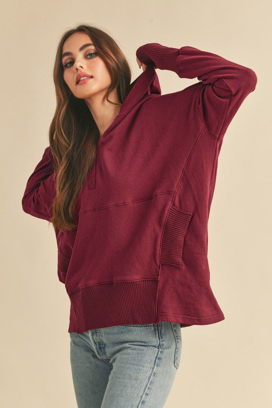 Women's Oversized Cotton Hoodie Pullover