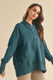 Women's Oversized Cotton Hoodie Pullover