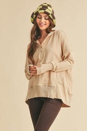 Women's Oversized Cotton Hoodie Pullover