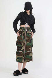 Women's Two-Way Maxi Skirt with Elasticized Waist
