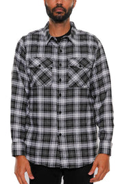 Men's Regular Fit Checker Plaid Flannel Shirt