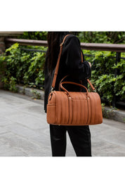 Women's Casual Quilted Vegan Leather Duffle Bag