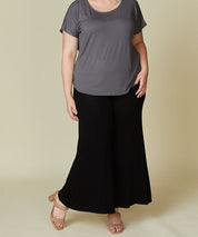 Women's Ankle Length Bamboo Skirt with Pockets