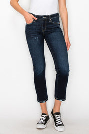 Women's High Rise Skinny Straight Jeans