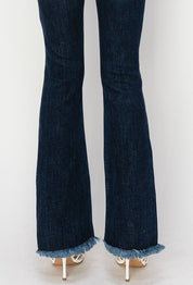 Women's High Rise Distressed Bootcut Jeans