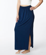 Women's Classic Bamboo Skirt with Pockets and Side Slit