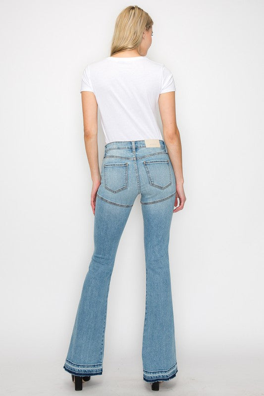 Women's High Rise Skinny Flare Jeans