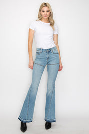 Women's High Rise Skinny Flare Jeans