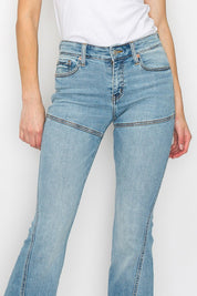 Women's High Rise Skinny Flare Jeans