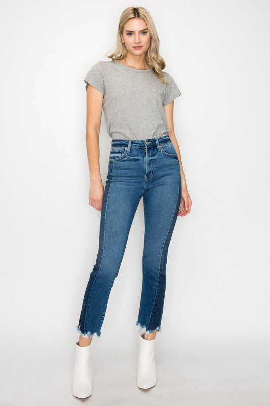 Women's High Rise Slim Straight Jeans