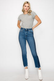 Women's High Rise Slim Straight Jeans