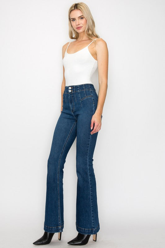 Women's High Rise Modern Flare Jeans