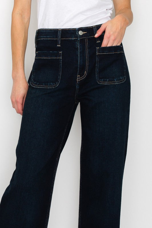 Women's High Rise Modern Wide Leg Jeans