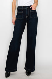 Women's High Rise Modern Wide Leg Jeans