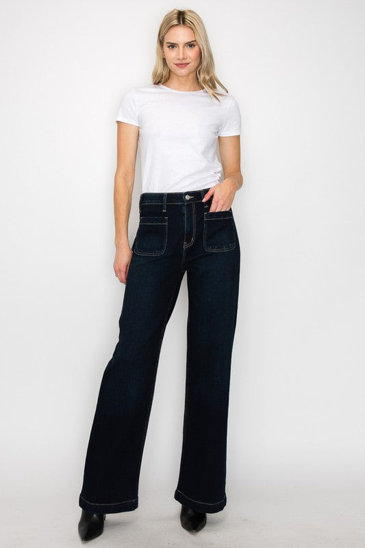 Women's High Rise Modern Wide Leg Jeans