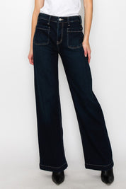 Women's High Rise Modern Wide Leg Jeans